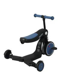 Draisienne évolutive 5 en 1 scootizz avec barre de poussée adulte bleu océan
