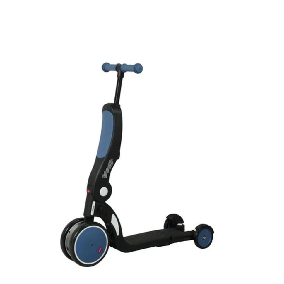 Draisienne évolutive 5 en 1 scootizz avec barre de poussée adulte bleu océan
