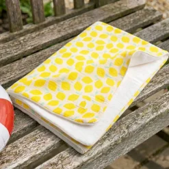 Drap de plage citron