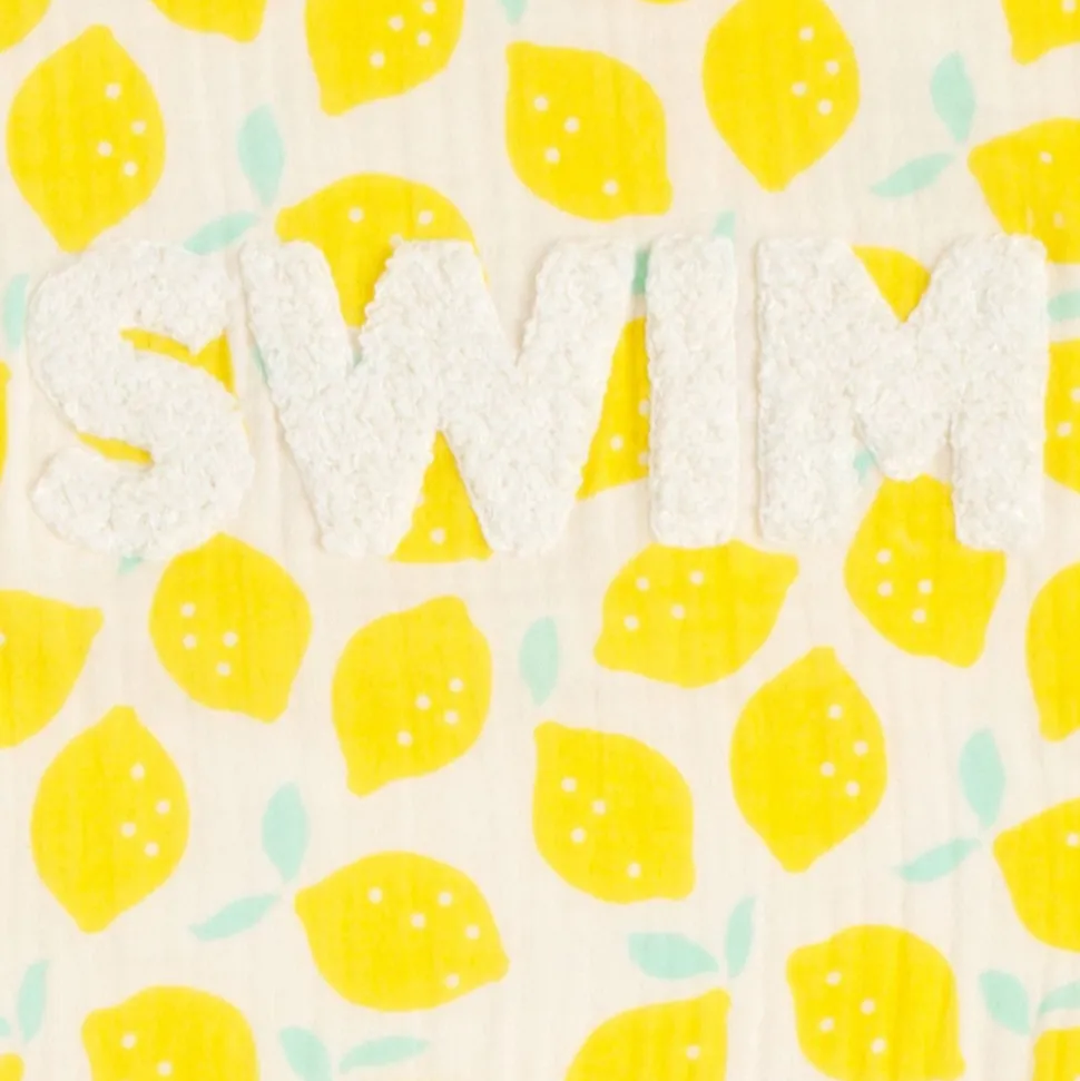 Drap de plage citron