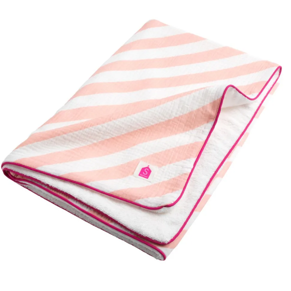 Drap de plage rose