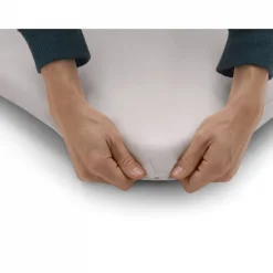 Drap housse bébé pour lit stardust minéral blanc