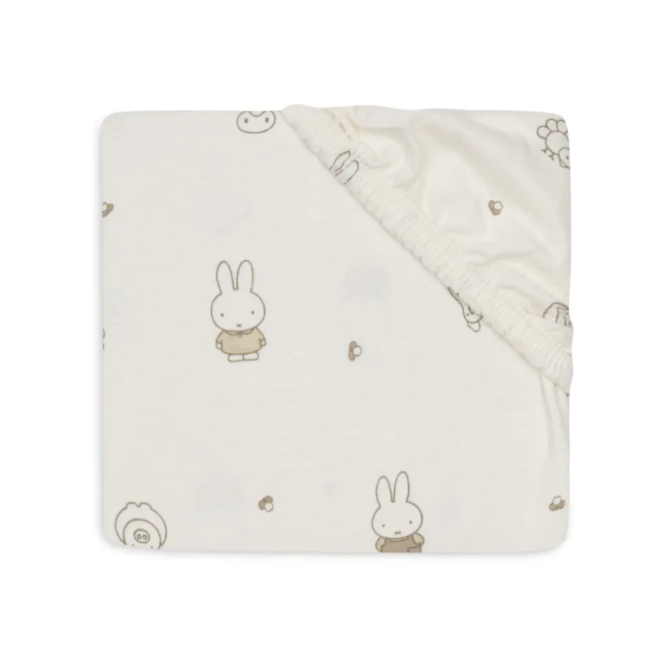 Drap housse berceau 40x80 cm jersey miffy family farm