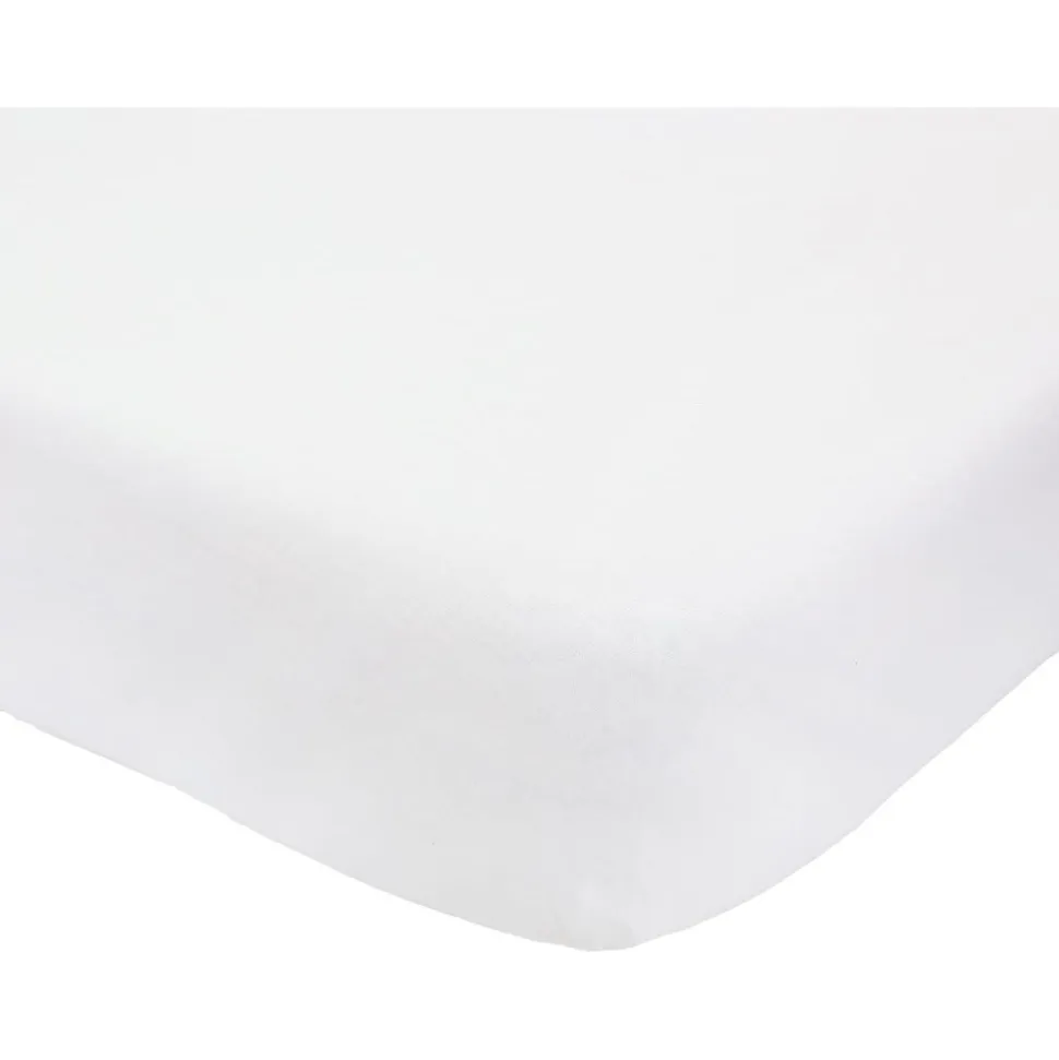 Drap housse blanc 60 x 120 cm