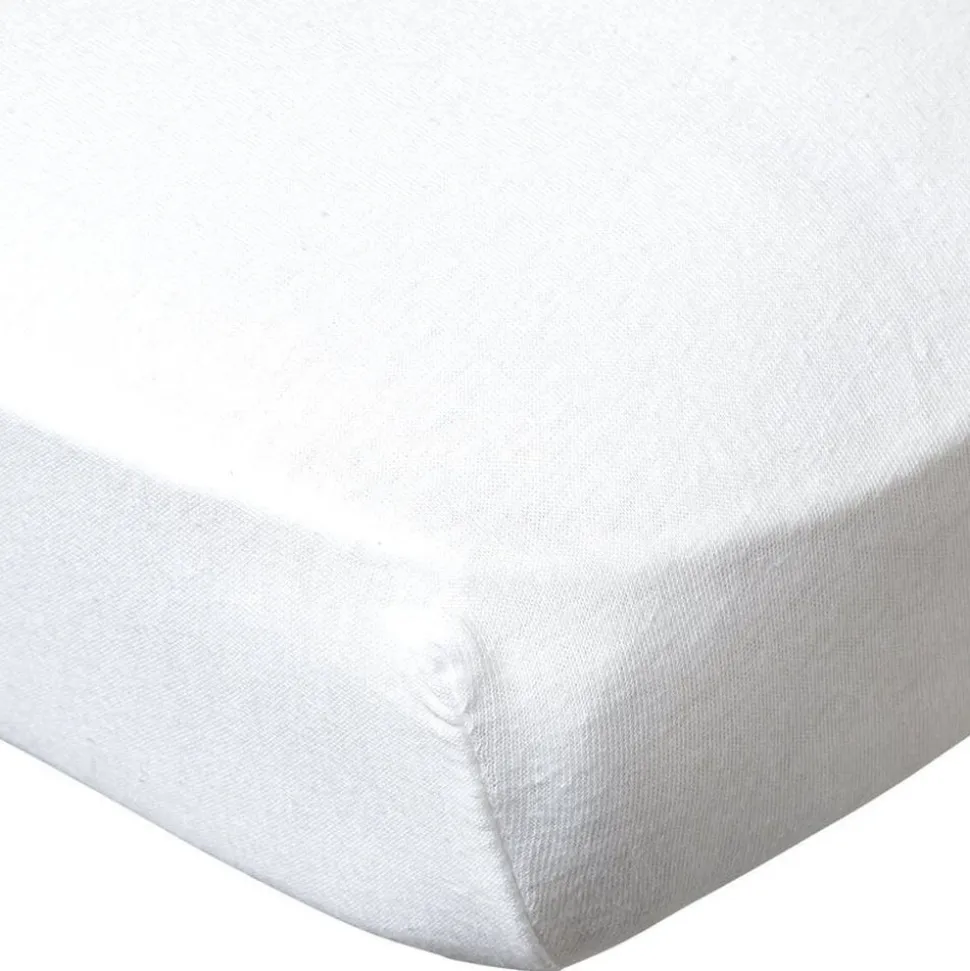 Drap housse blanc 60x120 cm jersey