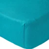 Drap housse bleu tropical 70 x 140 cm