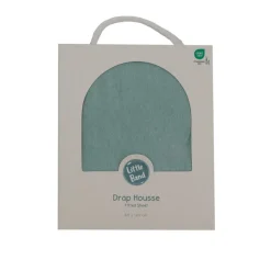 Drap housse bleu vert 70x140 cm jersey