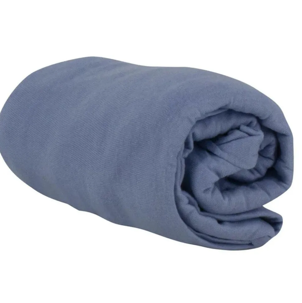 Drap housse bleu 60x120 cm jersey