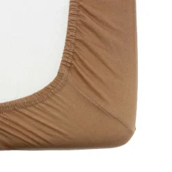Drap housse camel 60 x 120 cm
