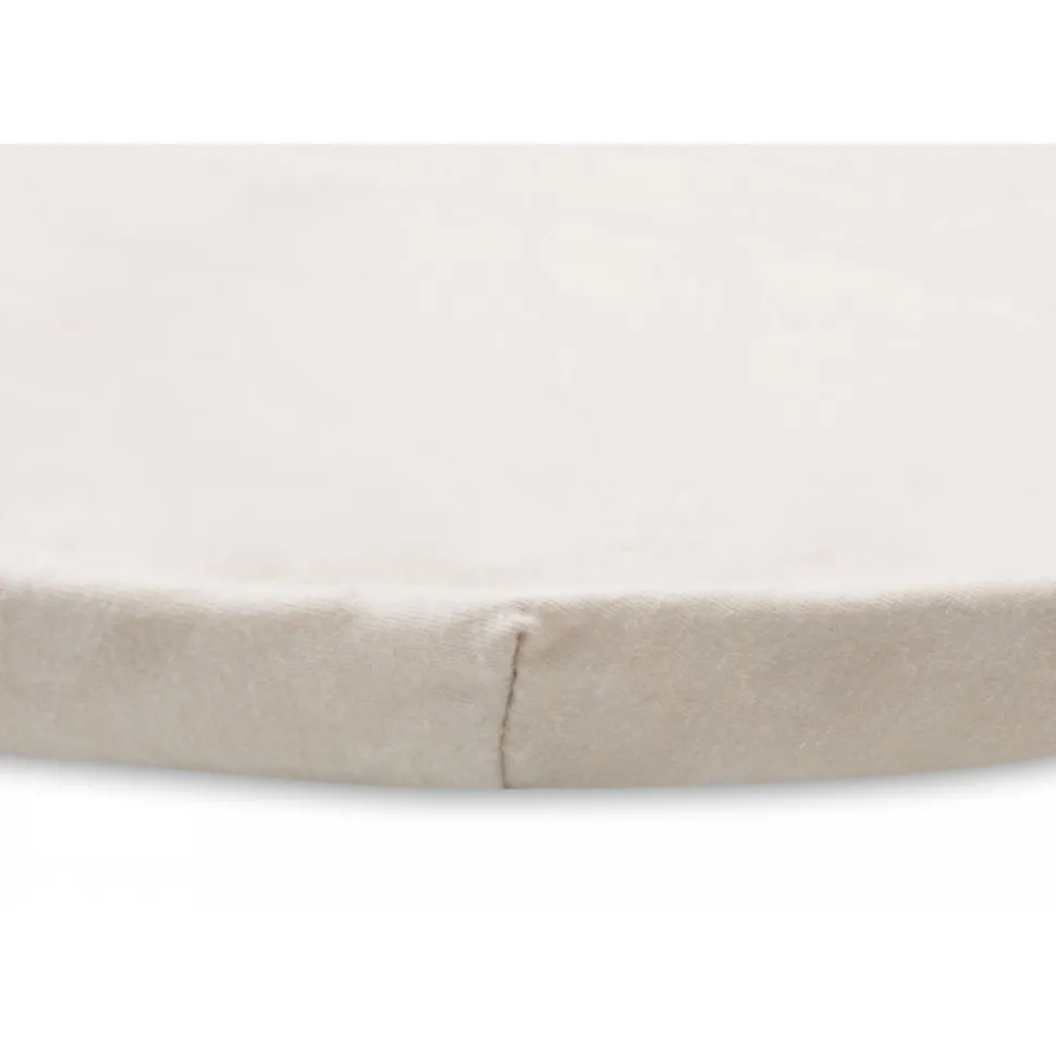 Drap housse ø95cm en jersey matelas de parc nougat
