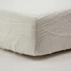 Drap housse ecru 70 x 140 cm double gaze