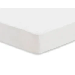 Drap housse en coton 60 x 120 cm white