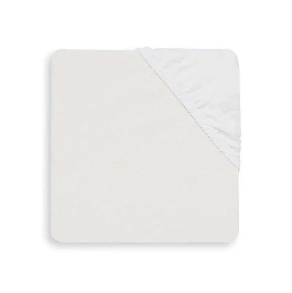 Drap housse en coton 60 x 120 cm white