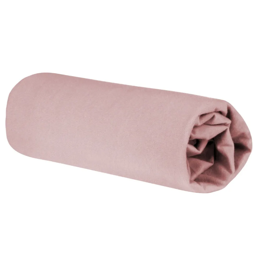 Drap-housse en jersey 40x90cm - 45x90cm lil planet rose/mauve