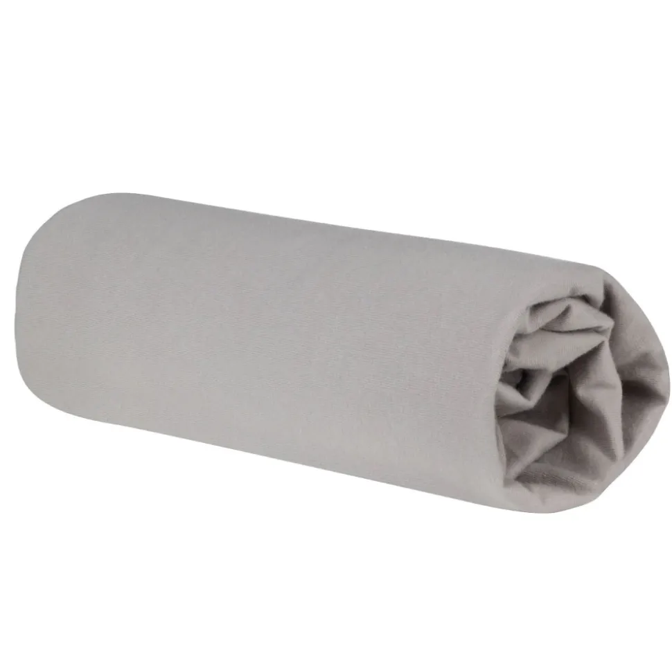 Drap-housse en jersey 40x90cm - 45x90cm lil planet gris argenté