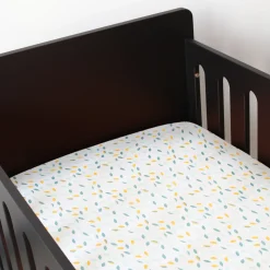 Drap housse 70*140 - feuilles