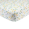 Drap housse feuilles 60 x 120 cm