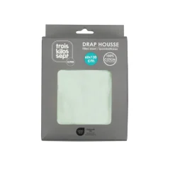 Drap housse jade 60 x 120 cm