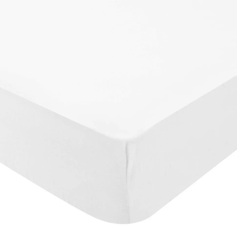 Drap housse jersey bio 50x100 blanc