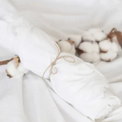 Drap housse jersey bio 50x100 blanc