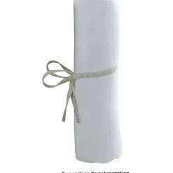 Drap housse jersey bio 60x120 cm - blanc