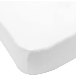 Drap housse jersey bio 60x120 cm - blanc