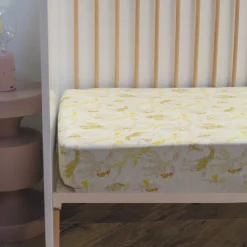 Drap housse jersey imprimé 60x120 honey moon
