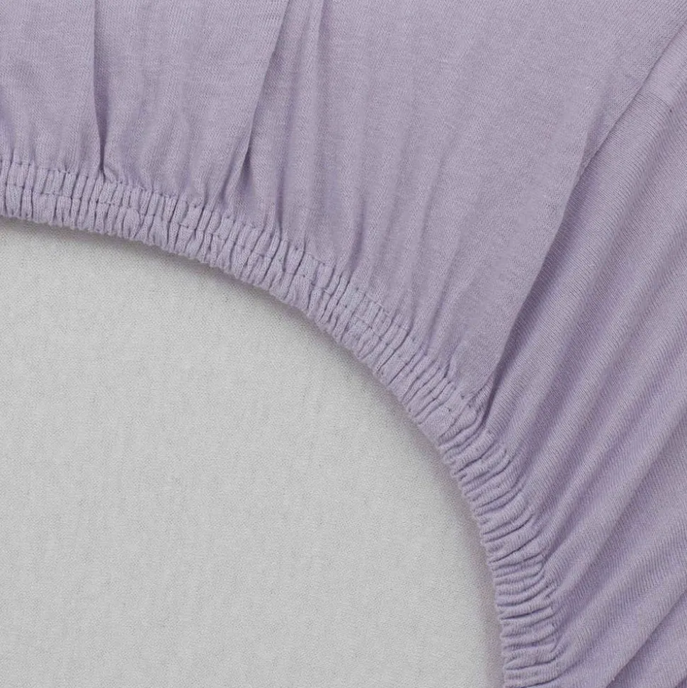 Drap housse lilas 70x140 cm jersey