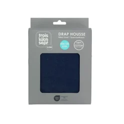 Drap housse marine 70 x 140 cm
