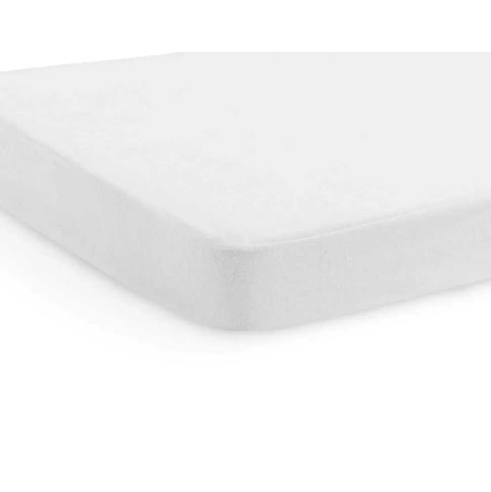 Drap housse éponge imperméable 60 x 120cm blanc