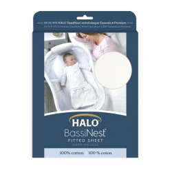Drap housse pour berceau bassinest blanc