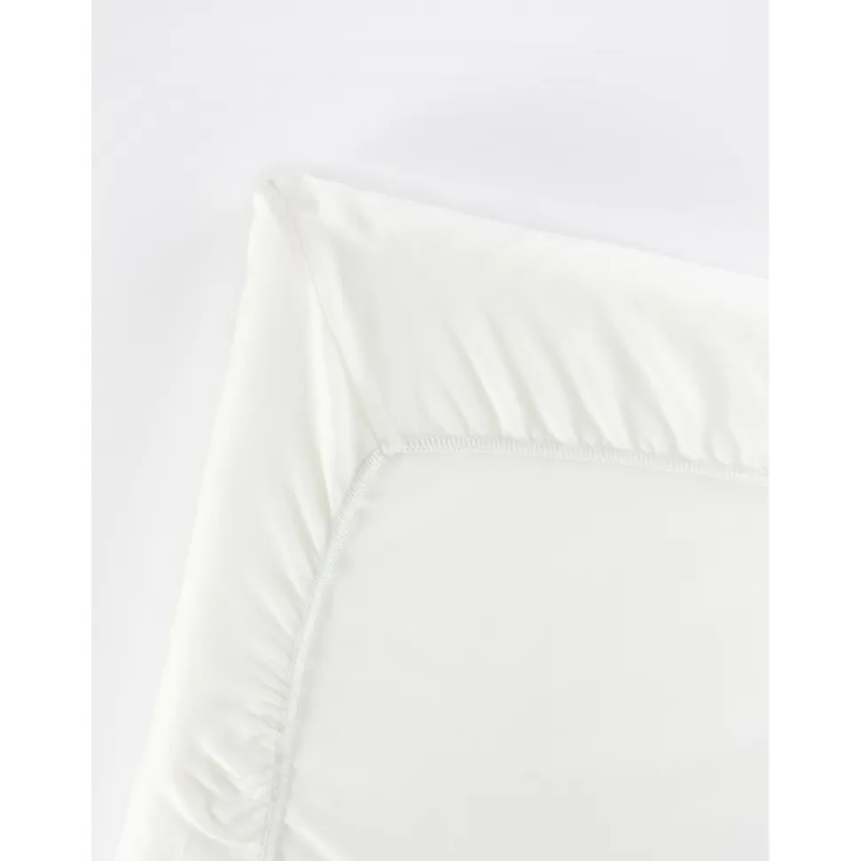 Drap housse pour lit parapluie blanc pur