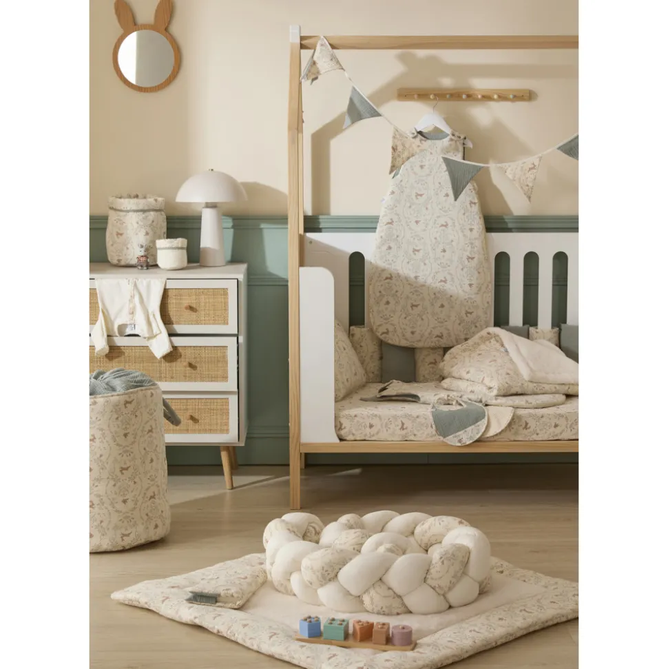 Drap housse pour matelas 60 x 120 cm - jardin enchanté