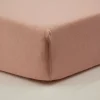 Drap housse rose - 45x85x7cm