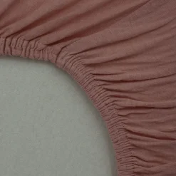 Drap housse rose - 45x85x7cm