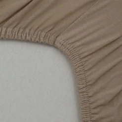 Drap housse taupe - 45x85x7cm