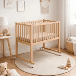 Drap housse taupe - 45x85x7cm
