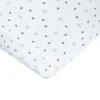 Drap housse étoiles blanc 70x140cm jersey