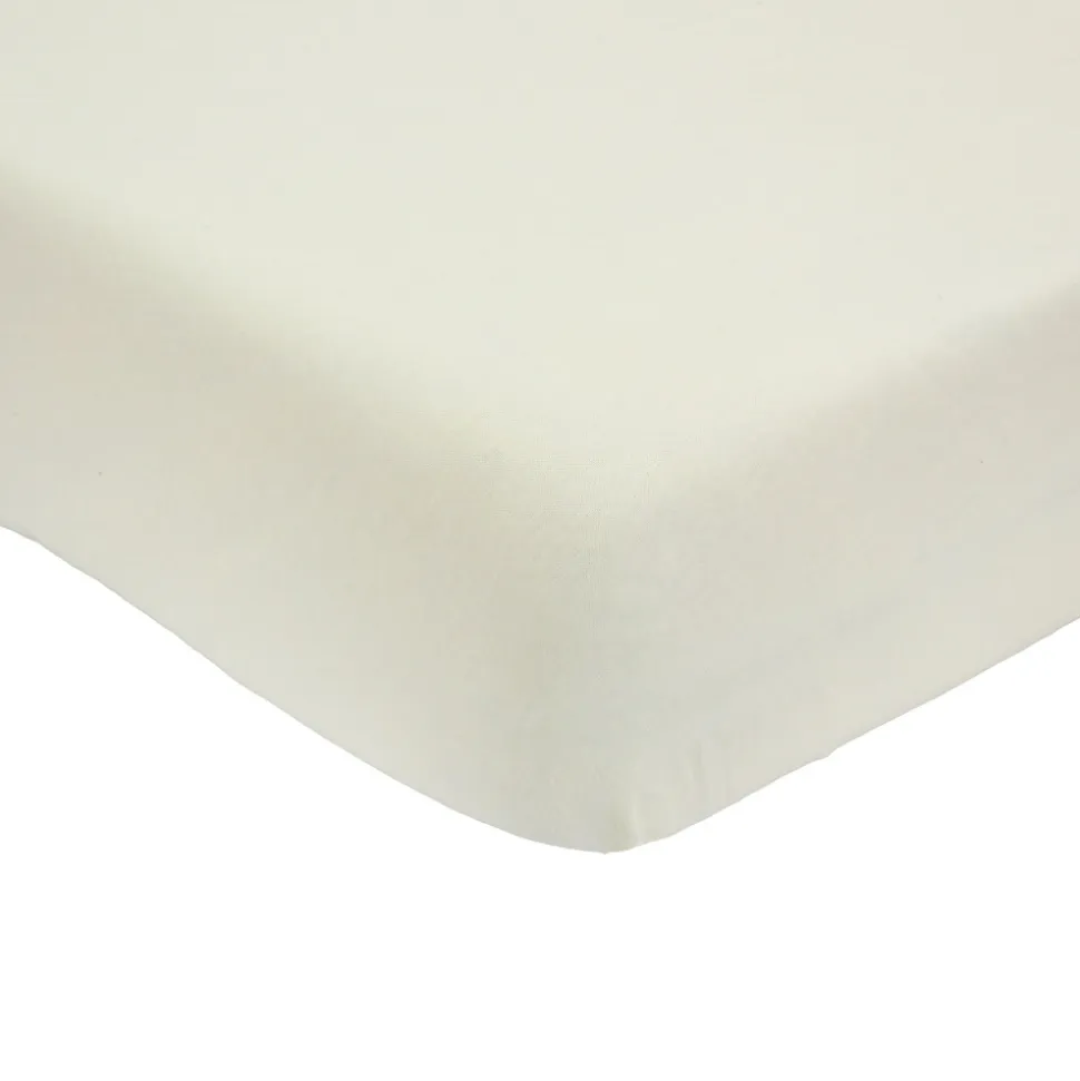 Drap housse vanille 60 x 120 cm