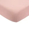 Drap housse vieux rose 60 x 120 cm