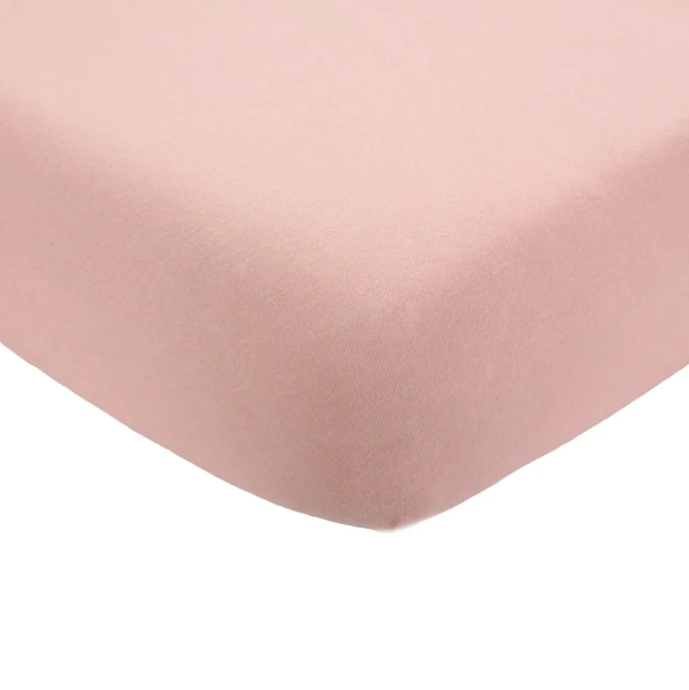 Drap housse vieux rose 60 x 120 cm