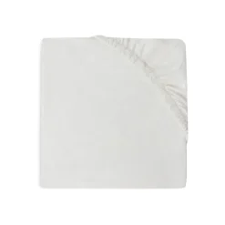 Drap housse 70x140 cm en jersey ivoire
