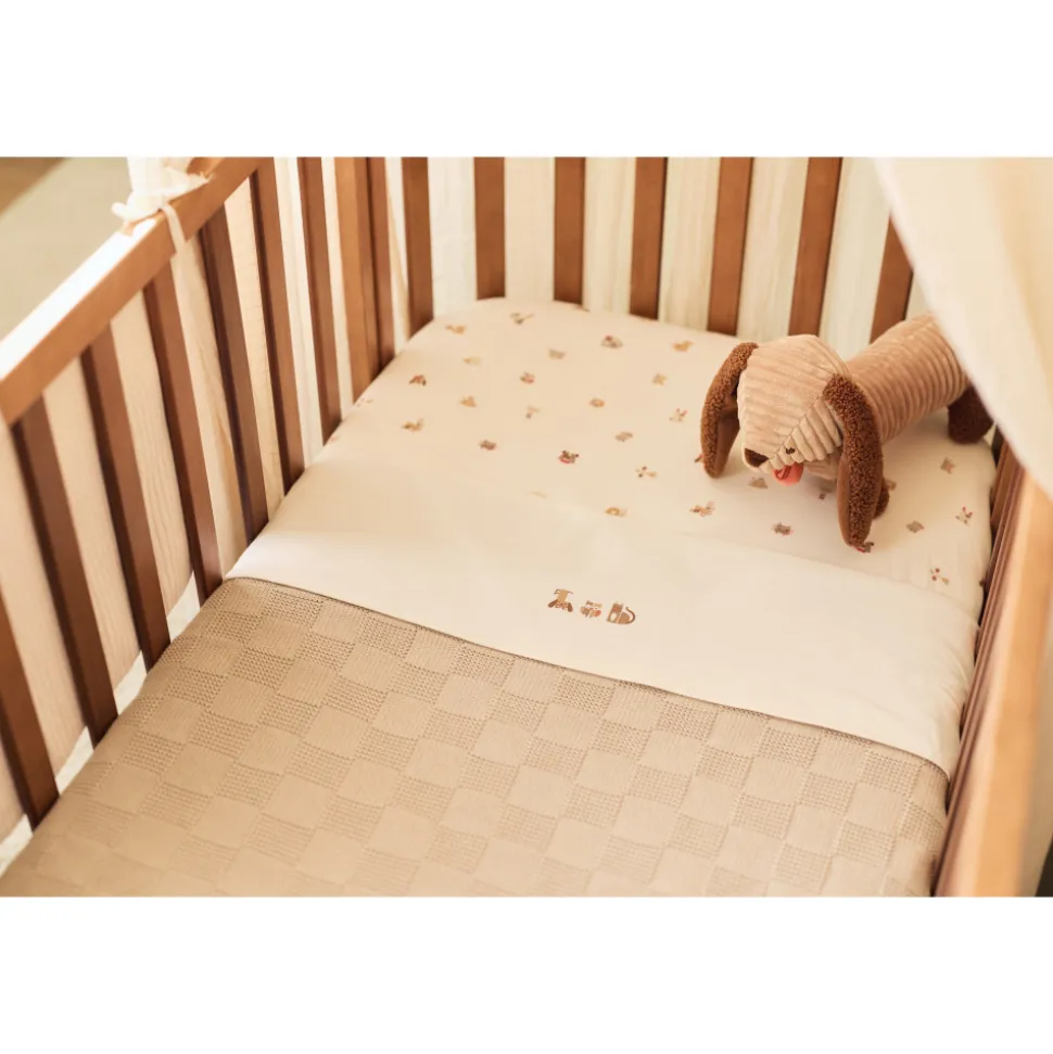 Drap housse 60x120 cm jersey animal friends