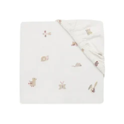 Drap housse 60x120 cm jersey animal friends
