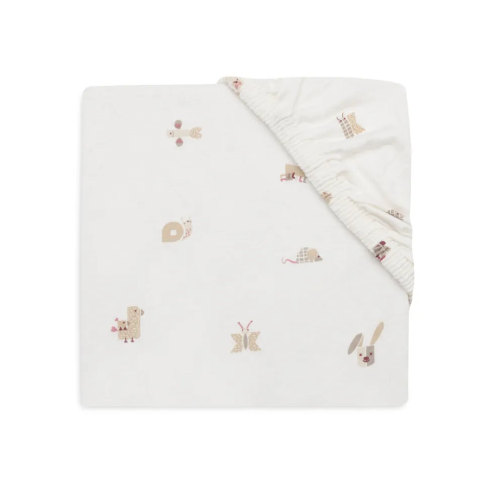 Drap housse 60x120 cm jersey animal friends