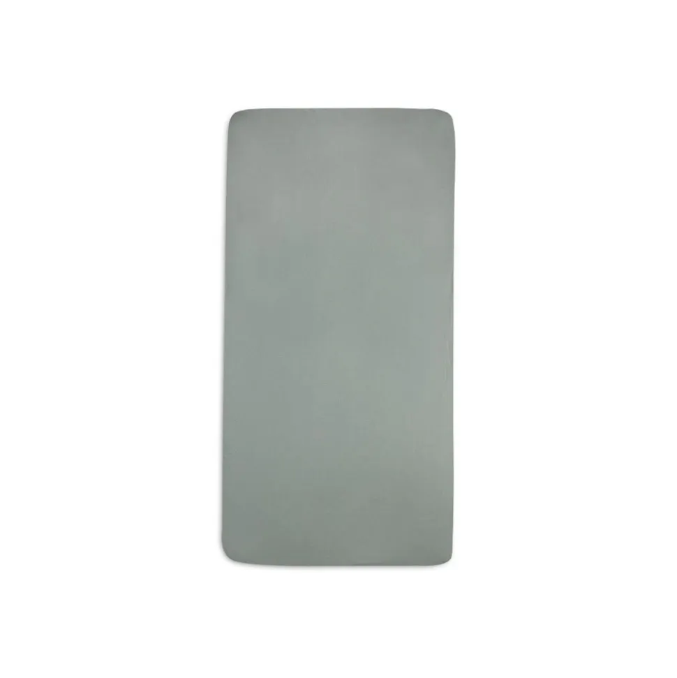 Drap housse 70x140 cm jersey ash green