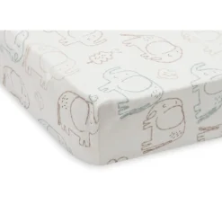 Drap housse 60x120 cm jersey elephant tales