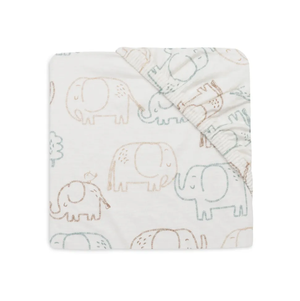 Drap housse 70x140 cm jersey elephant tales