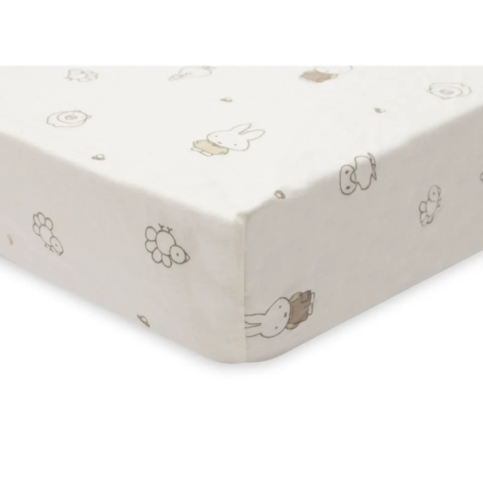 Drap housse 70x140 cm jersey miffy family farm