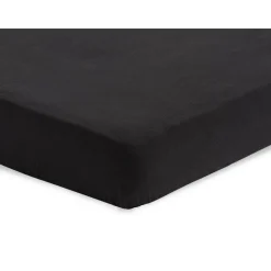 Drap housse 60x120 cm jersey noir